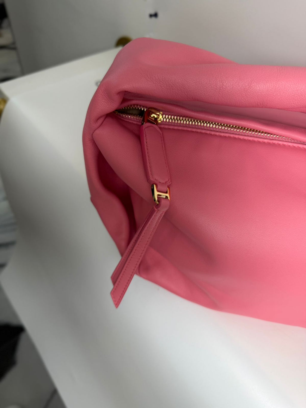 BOTTEGA VENETA CALFSKIN MINI DOUBLE KNOT HANDBAG