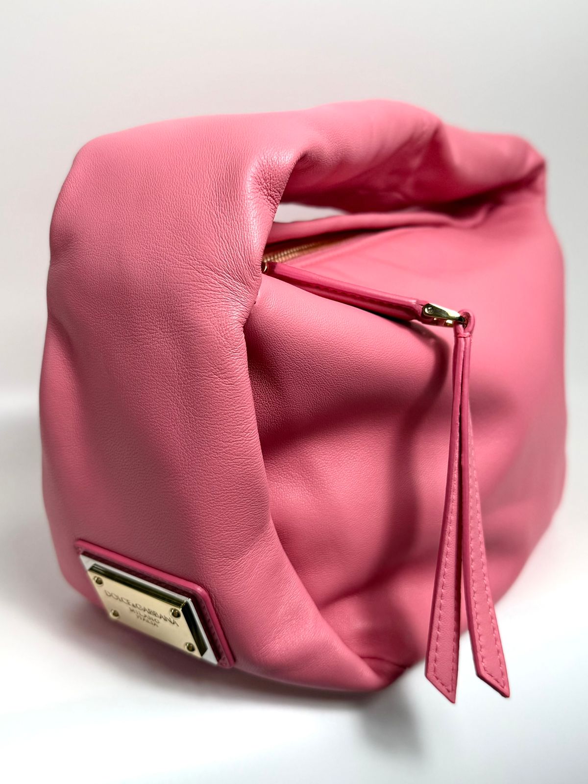 BOTTEGA VENETA CALFSKIN MINI DOUBLE KNOT HANDBAG