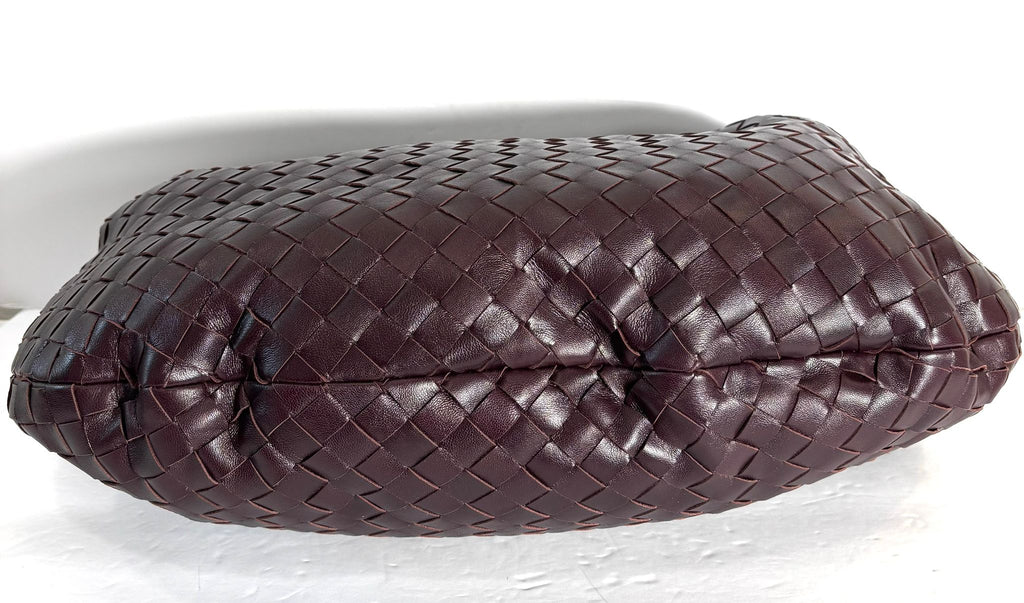 BOTTEGA VENETA INTRECCIATO JODIE LAMBSKIN LEATHER BAG