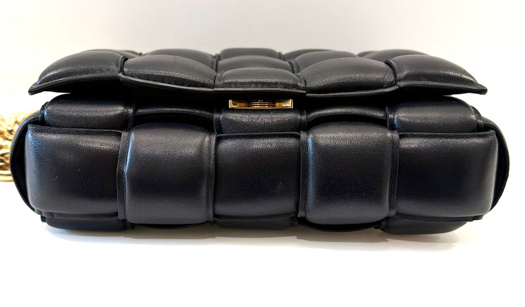 BOTTEGA VENETA MAXI INTRECCIO CHAIN CASSETTE CROSSBODY BAG