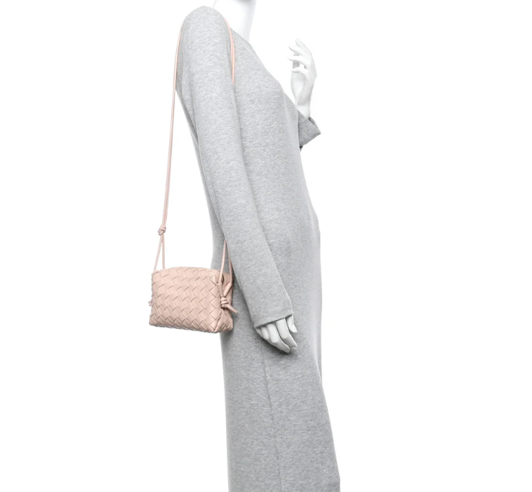 BOTTEGA VENETA NAPPA INTRECCIATO SMALL LOOP CAMERA BAG