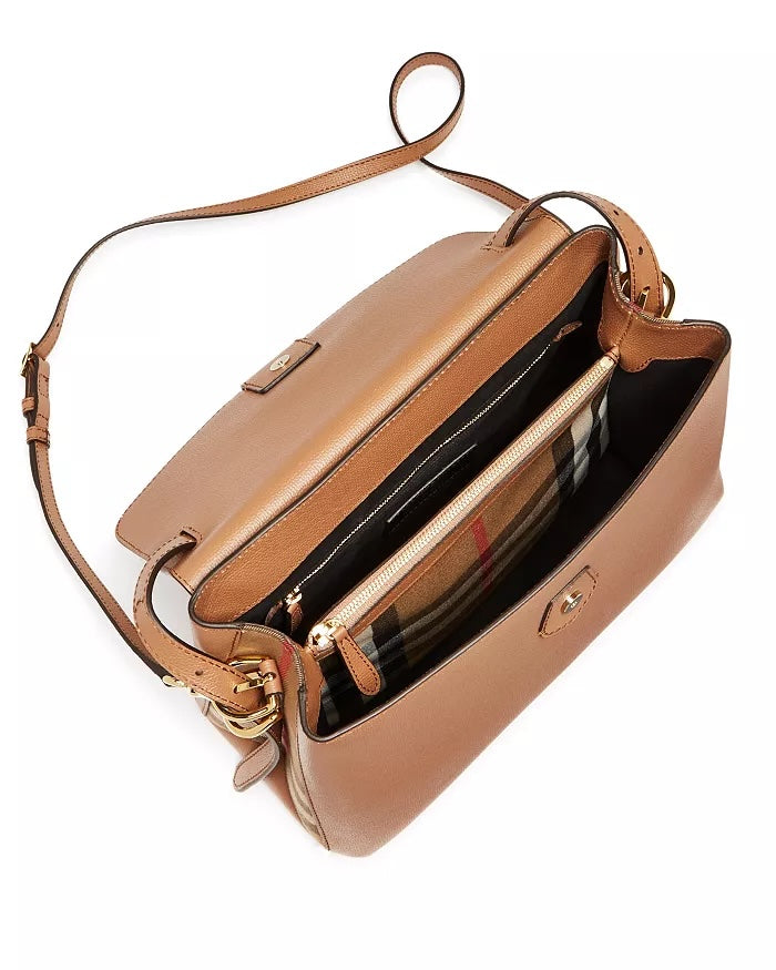BURBERRY CAMBERLEY CALFSKIN LEATHER SATCHEL BAG
