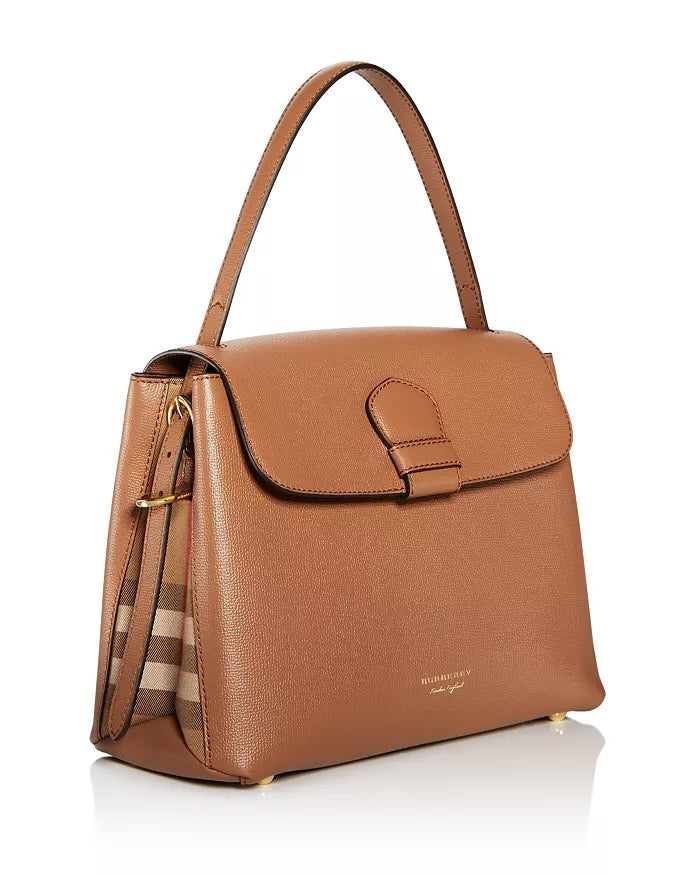BURBERRY CAMBERLEY CALFSKIN LEATHER SATCHEL BAG