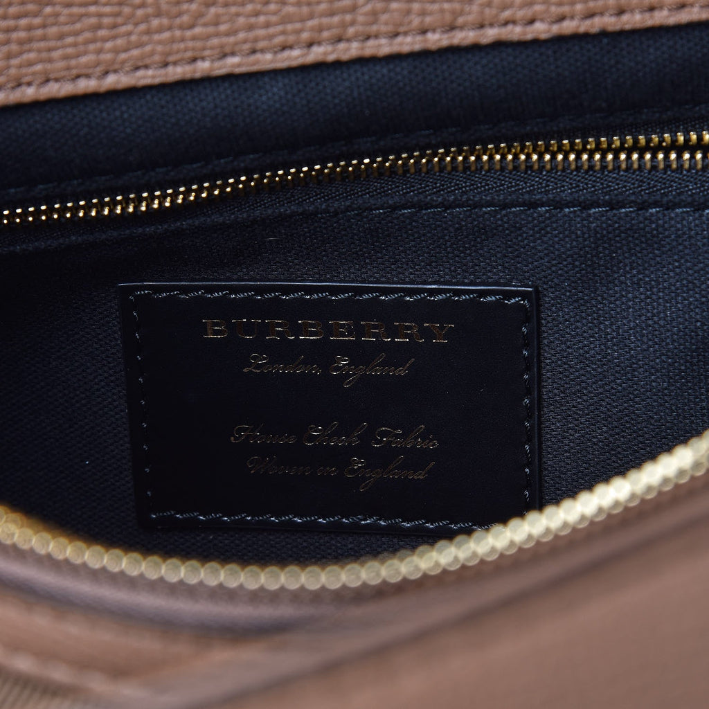 BURBERRY CAMBERLEY CALFSKIN LEATHER SATCHEL BAG