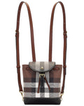 BURBERRY BROWN CHECK MICRO BACKPACK