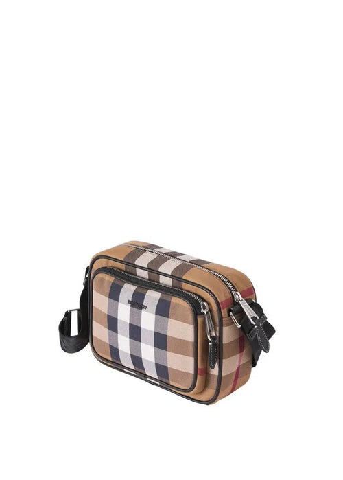 BURBERRY VINTAGE CHECK-CANVAS CROSSBODY BAG
