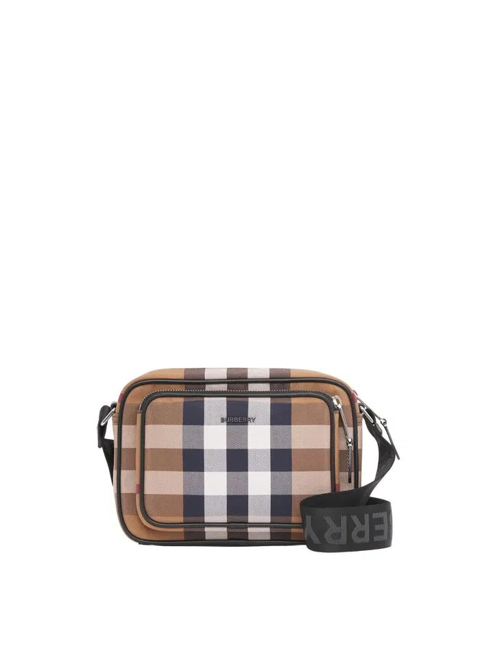 BURBERRY VINTAGE CHECK-CANVAS CROSSBODY BAG