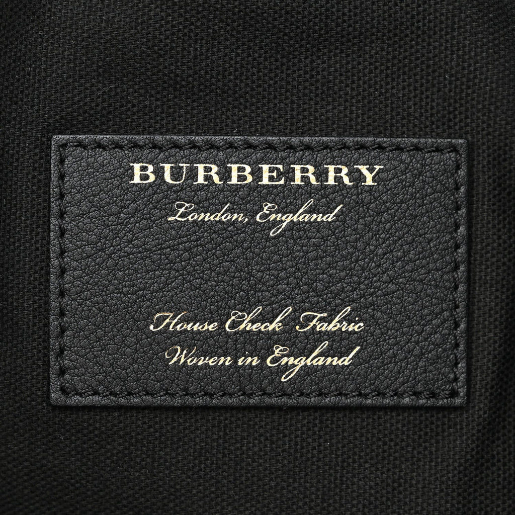 BURBERRY DERBY HOUSE CHECK CORNWALL CALFSKIN LEATHER HOBO BAG