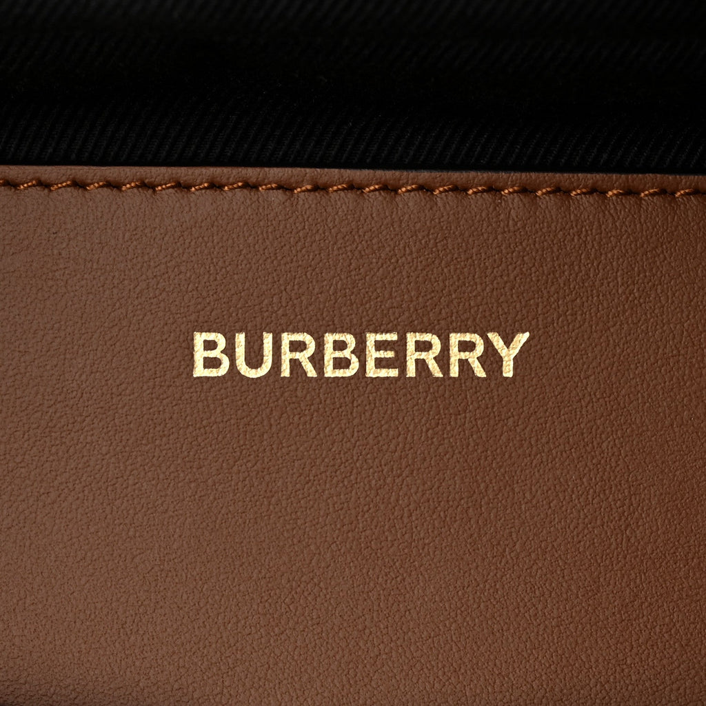 BURBERRY SONNY ICON STRIPE E-CANVAS BELT BAG