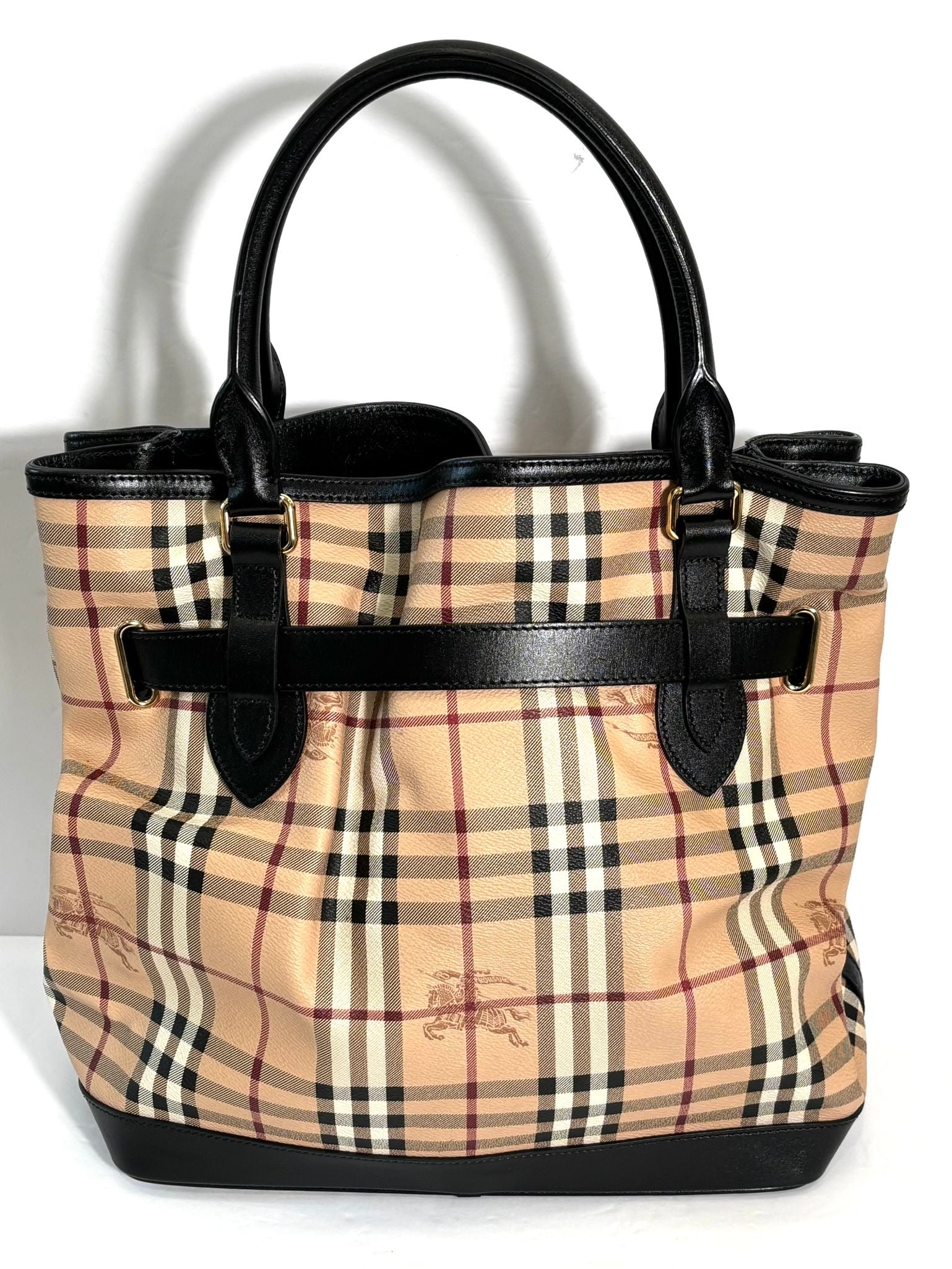 BURBERRY HAYMARKET CHECK GOLDERTON BAG