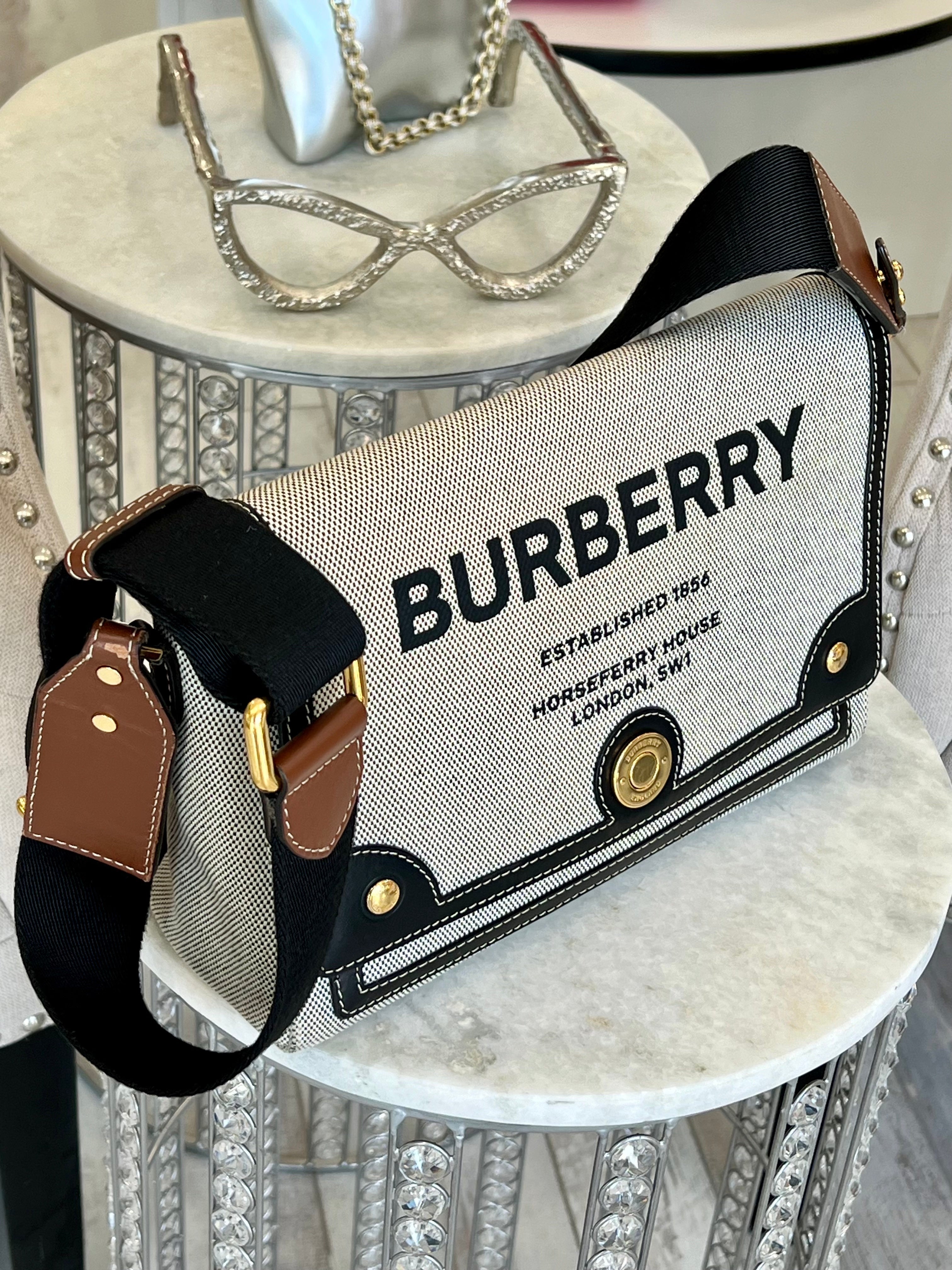 BURBERRY HORSEFERRY NOTE SHOULDER BAG