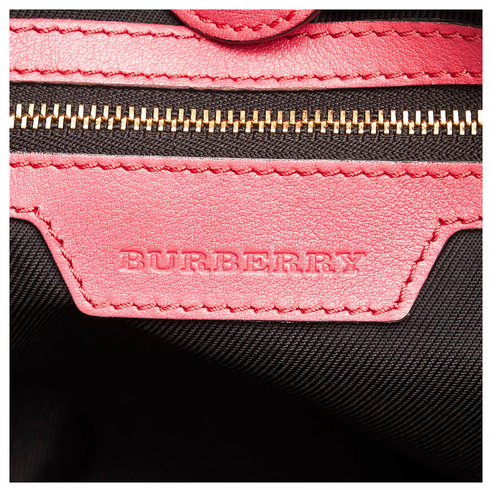 BURBERRY HAYMARKET CHECK CANTERBURY TOTE BAG