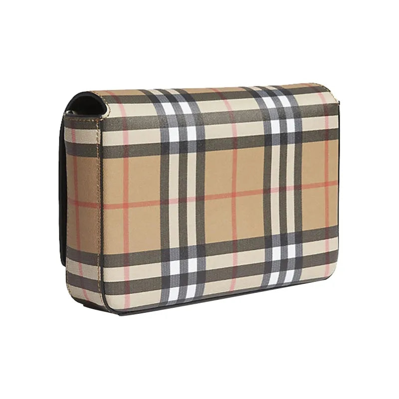 BURBERRY HOUSE CHECK TARTAN MIX HAMPSHIRE CROSSBODY BAG