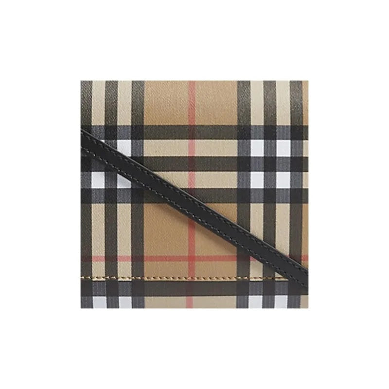 BURBERRY HOUSE CHECK TARTAN MIX HAMPSHIRE CROSSBODY BAG