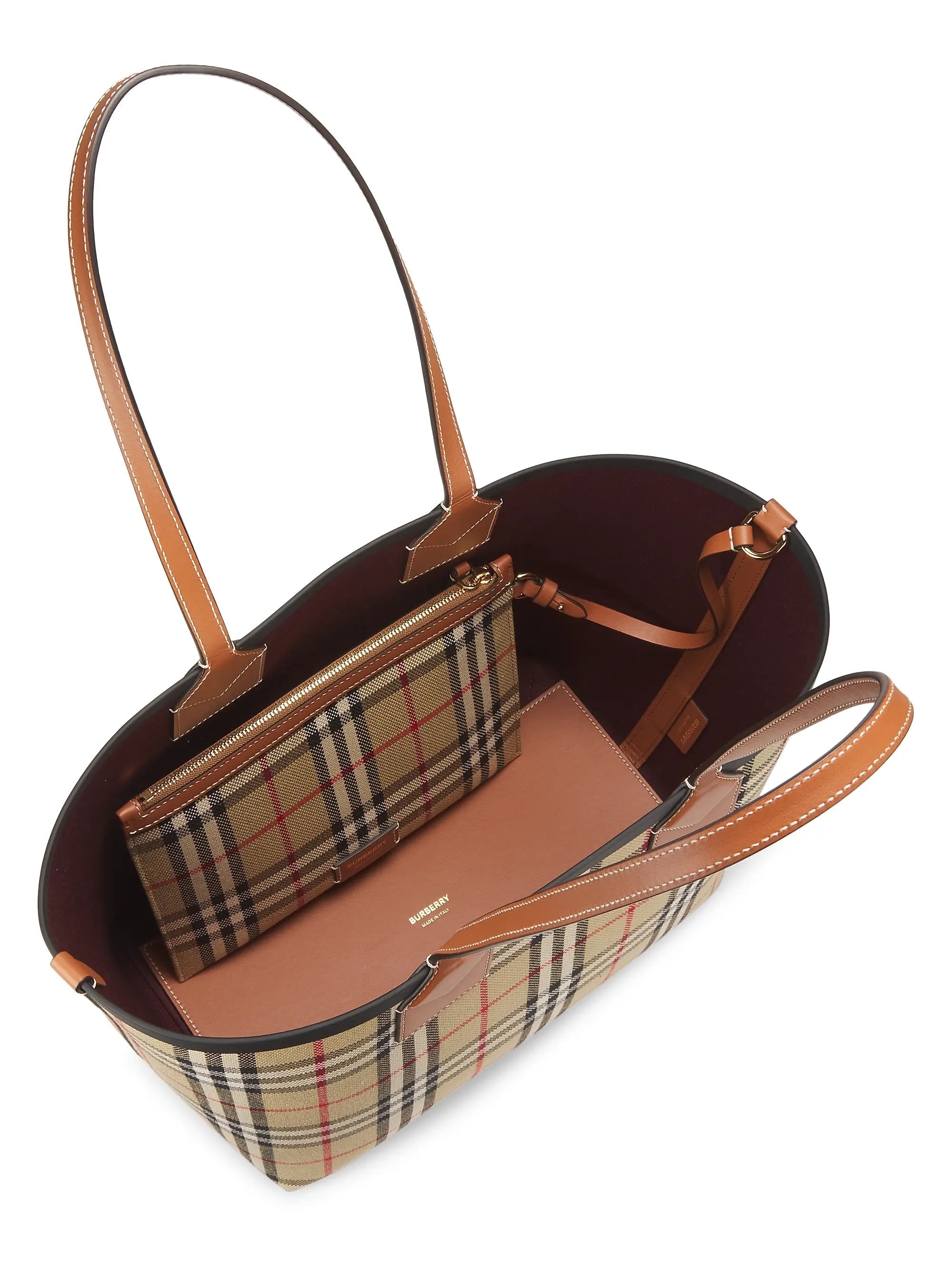 BURBERRY LONDON CHECK TOTE BAG