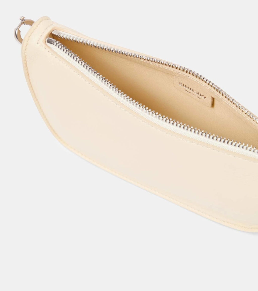 BURBERRY MICRO SHIELD LAMBSKIN LEATHER SHOULDER BAG
