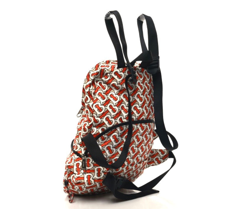 BURBERRY NYLON MONOGRAM CONVERTIBLE VERMILION BUM/ BACKPACK