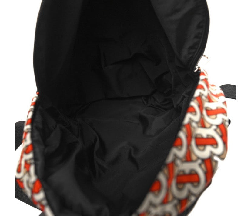 BURBERRY NYLON MONOGRAM CONVERTIBLE VERMILION BUM/ BACKPACK