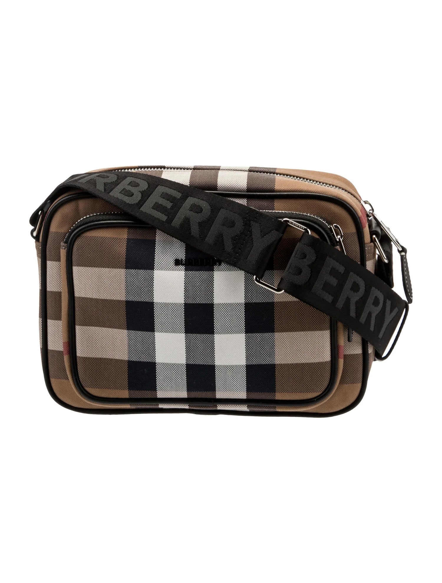 BURBERRY VINTAGE CHECK-CANVAS CROSSBODY BAG