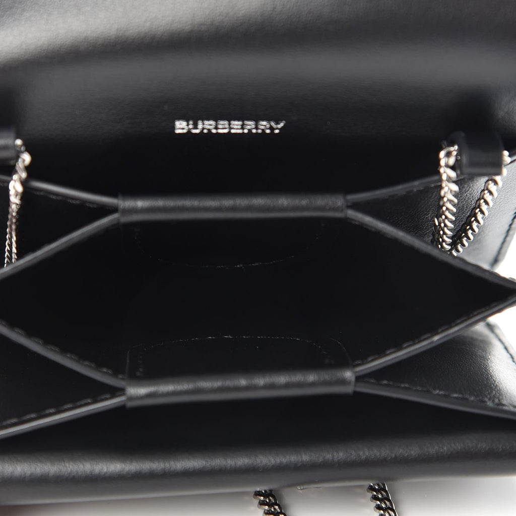 BURBERRY VINTAGE CHECK JESSIE TB WALLET ON CHAIN