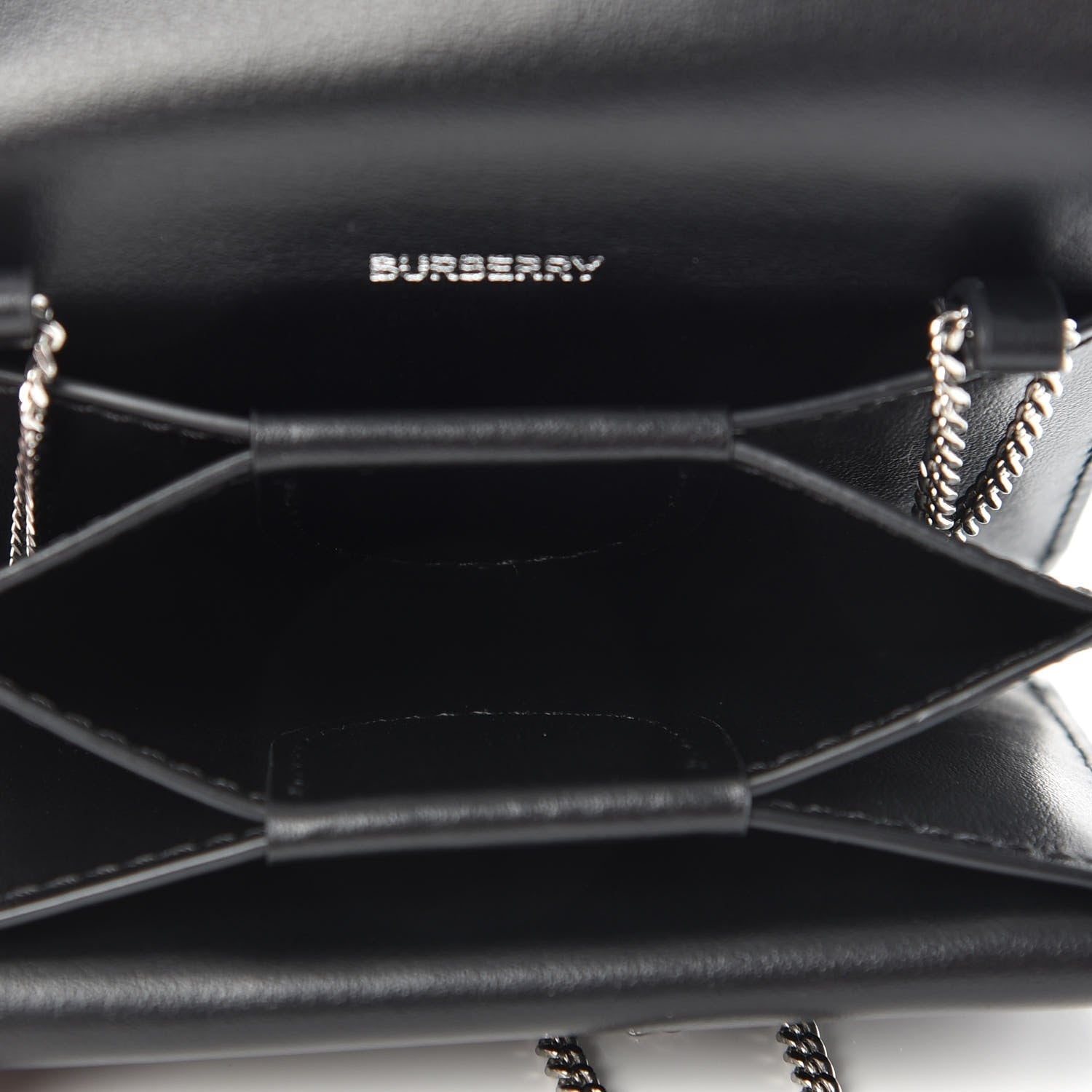 BURBERRY VINTAGE CHECK JESSIE TB WALLET ON CHAIN