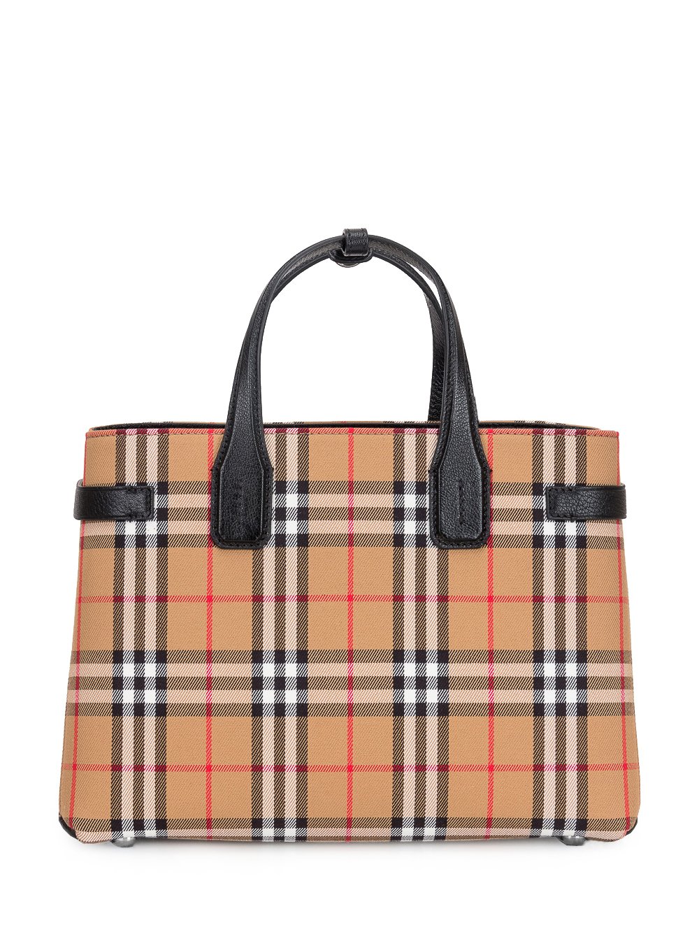 BURBERRY VINTAGE CHECK MEDIUM BANNER TOTE BAG