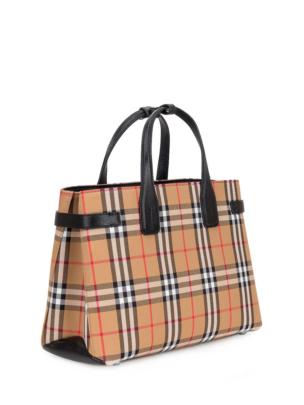 BURBERRY VINTAGE CHECK MEDIUM BANNER TOTE BAG