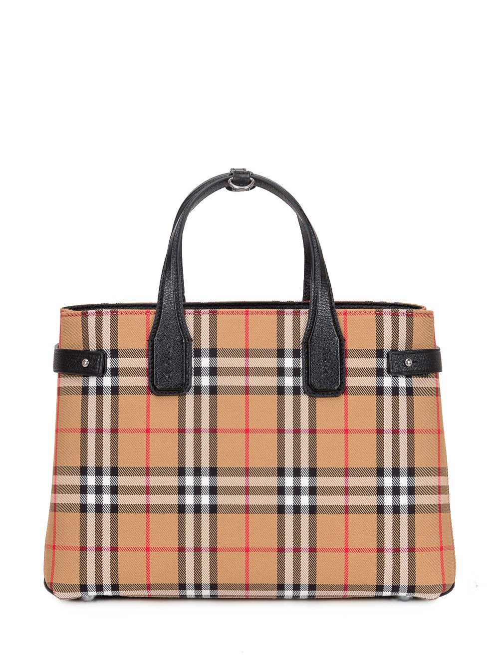 BURBERRY VINTAGE CHECK MEDIUM BANNER TOTE BAG