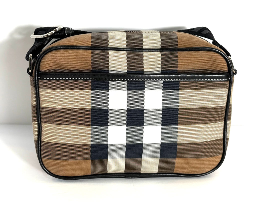 BURBERRY VINTAGE CHECK-CANVAS CROSSBODY BAG