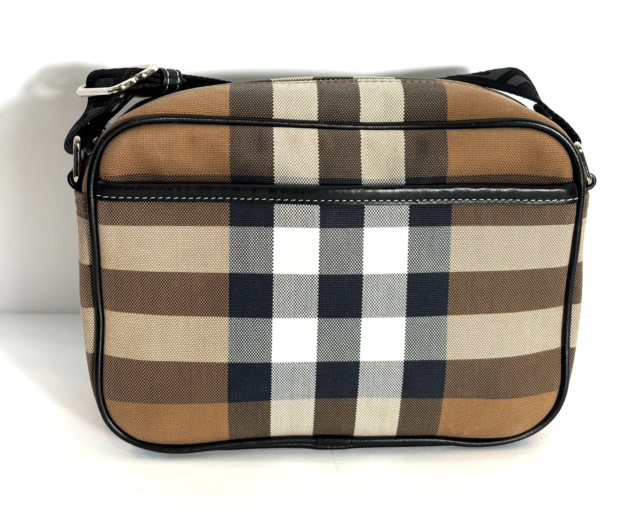 BURBERRY VINTAGE CHECK-CANVAS CROSSBODY BAG