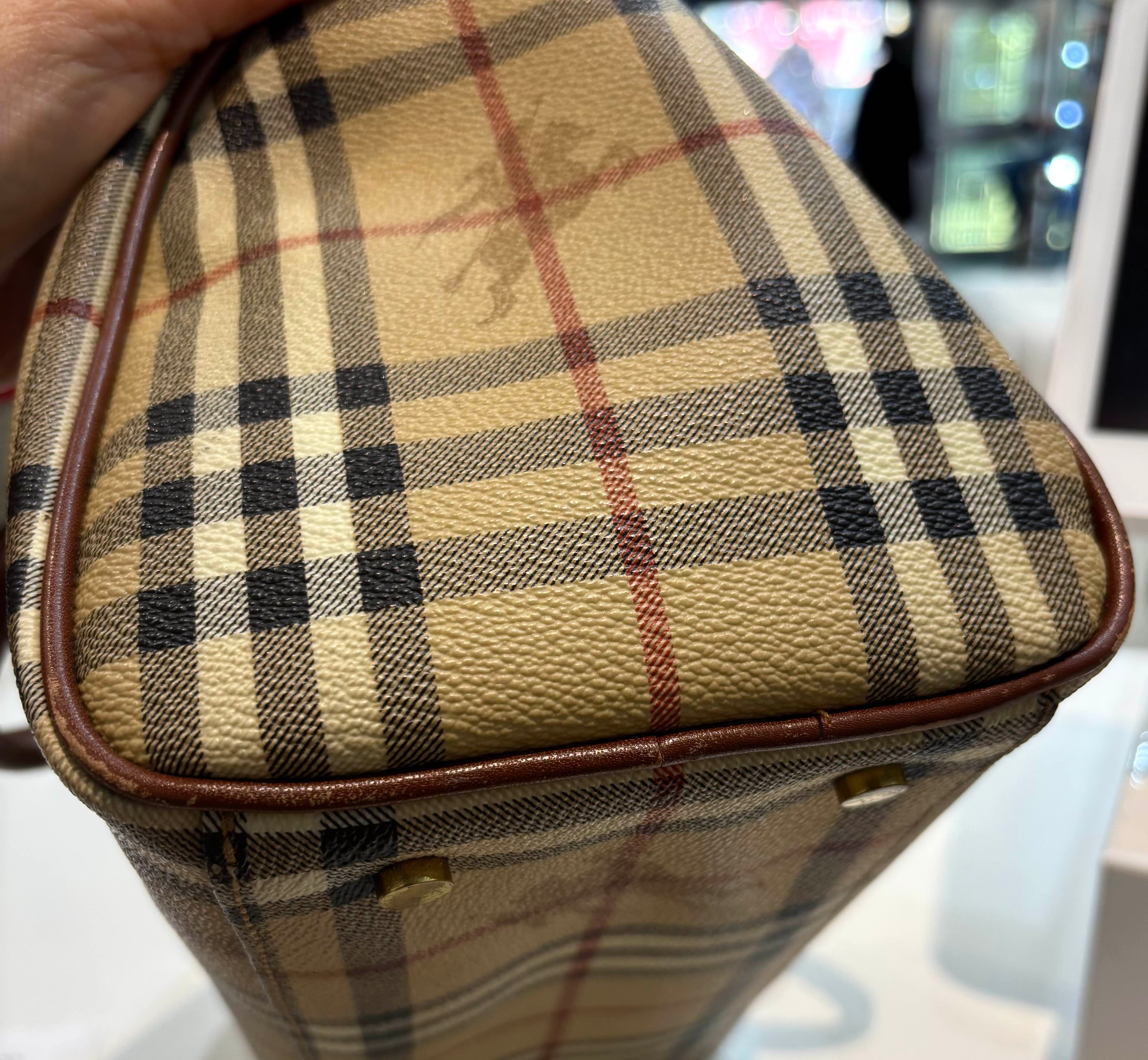 BURBERRY CHECK BOWLER BAG