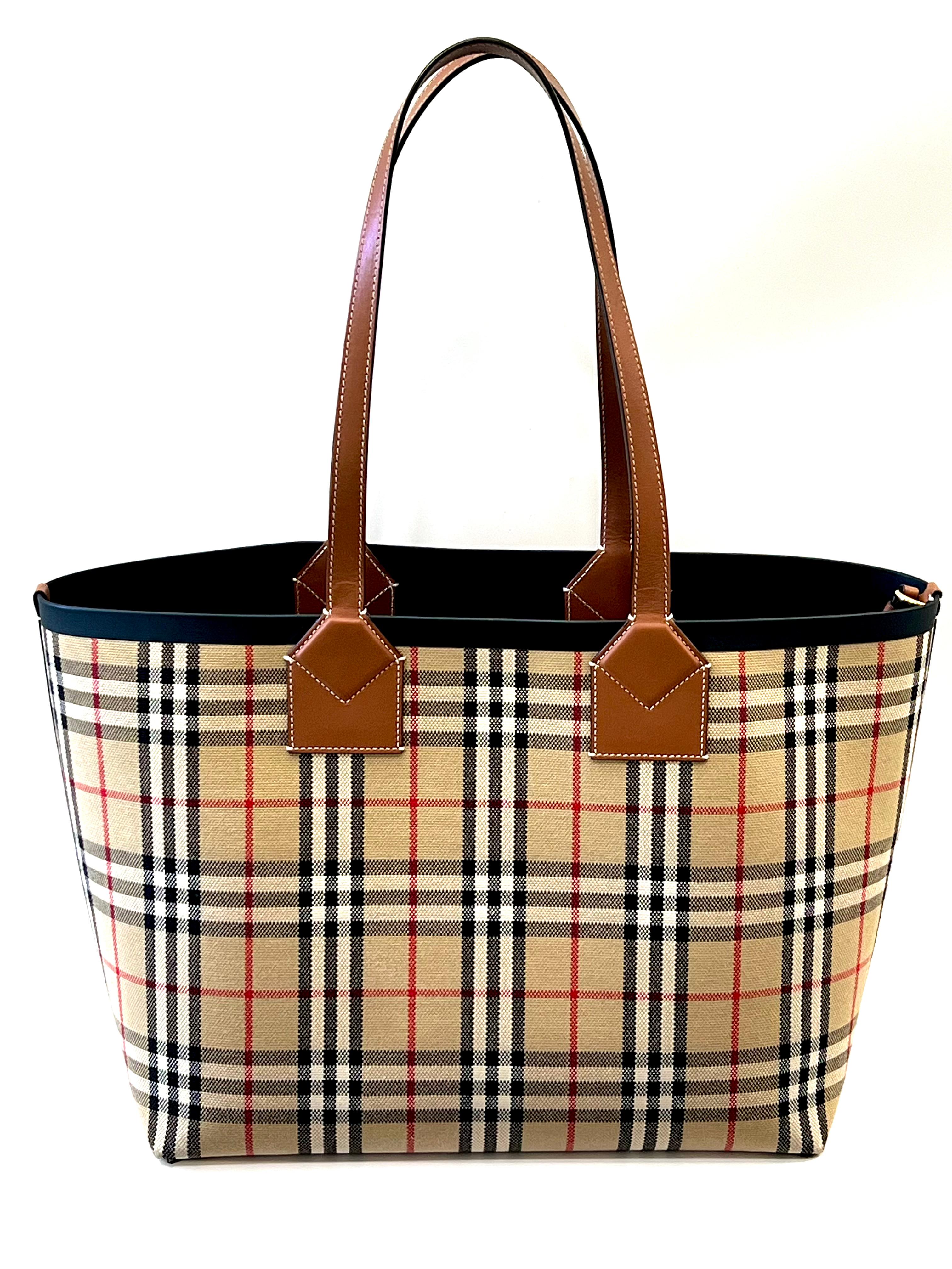 BURBERRY LONDON CHECK TOTE BAG