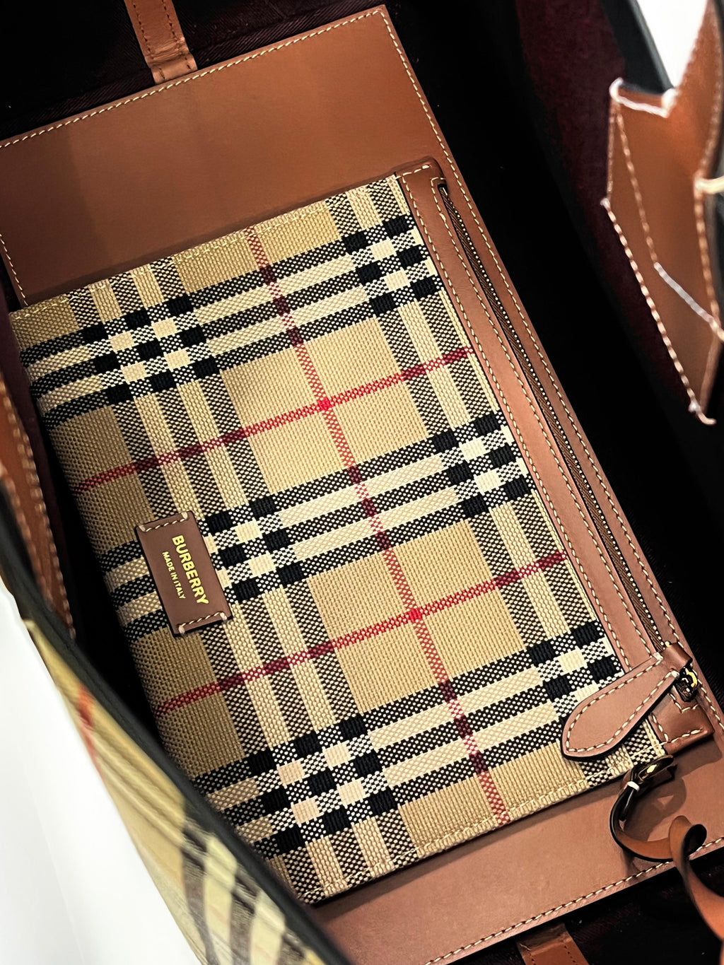 BURBERRY LONDON CHECK TOTE BAG