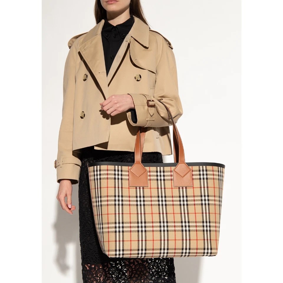 BURBERRY LONDON CHECK TOTE BAG