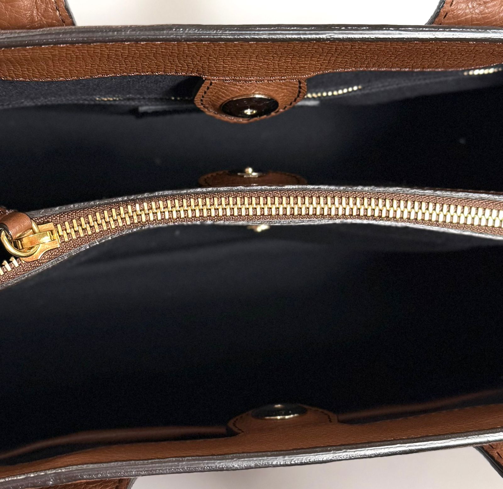 BURBERRY MEDIUM BANNER HOUSE CHECK CALFSKIN LEATHER TOTE BAG