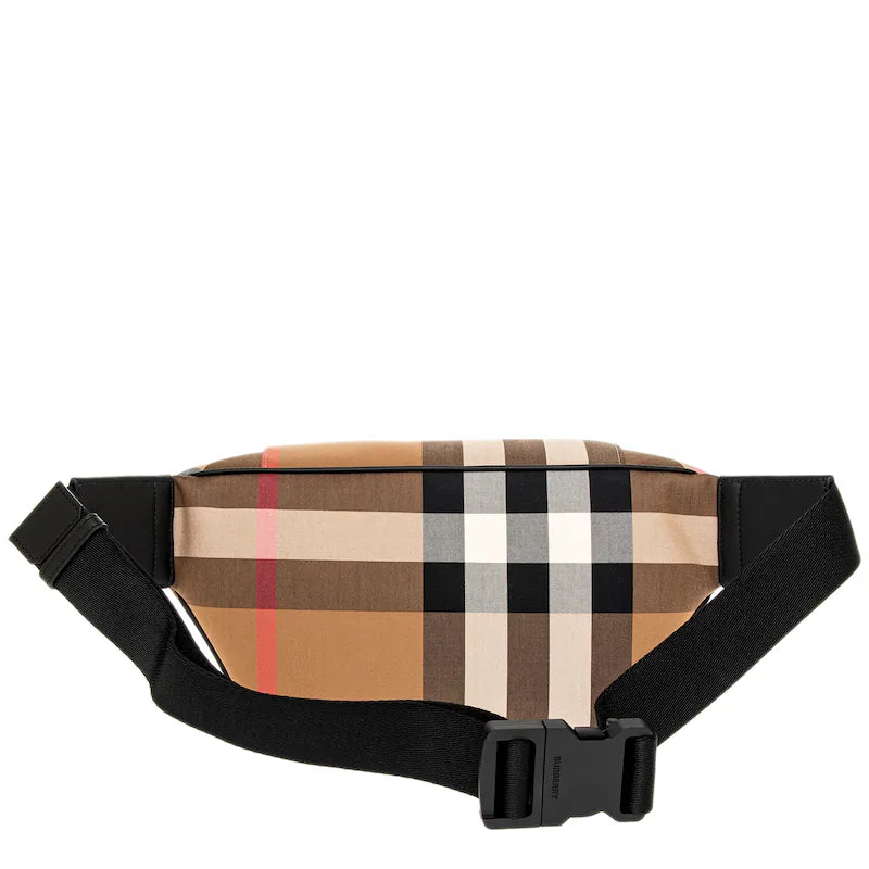 BURBERRY MEN'S SONNY CHECK BELT BAG