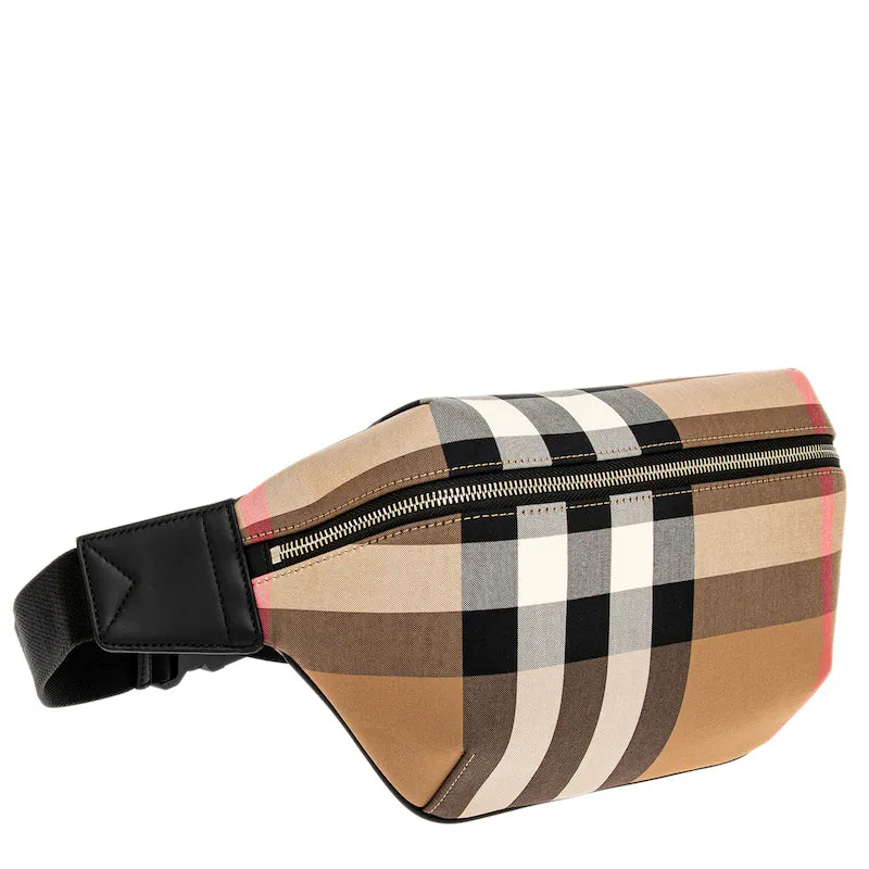 BURBERRY MEN'S SONNY CHECK BELT BAG