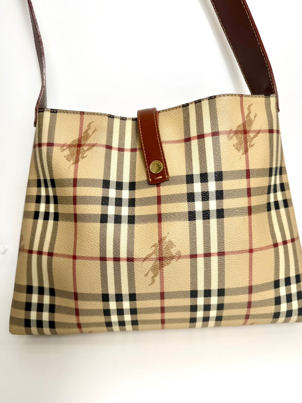 BURBERRY NOVA CHECK SHOULDER BAG