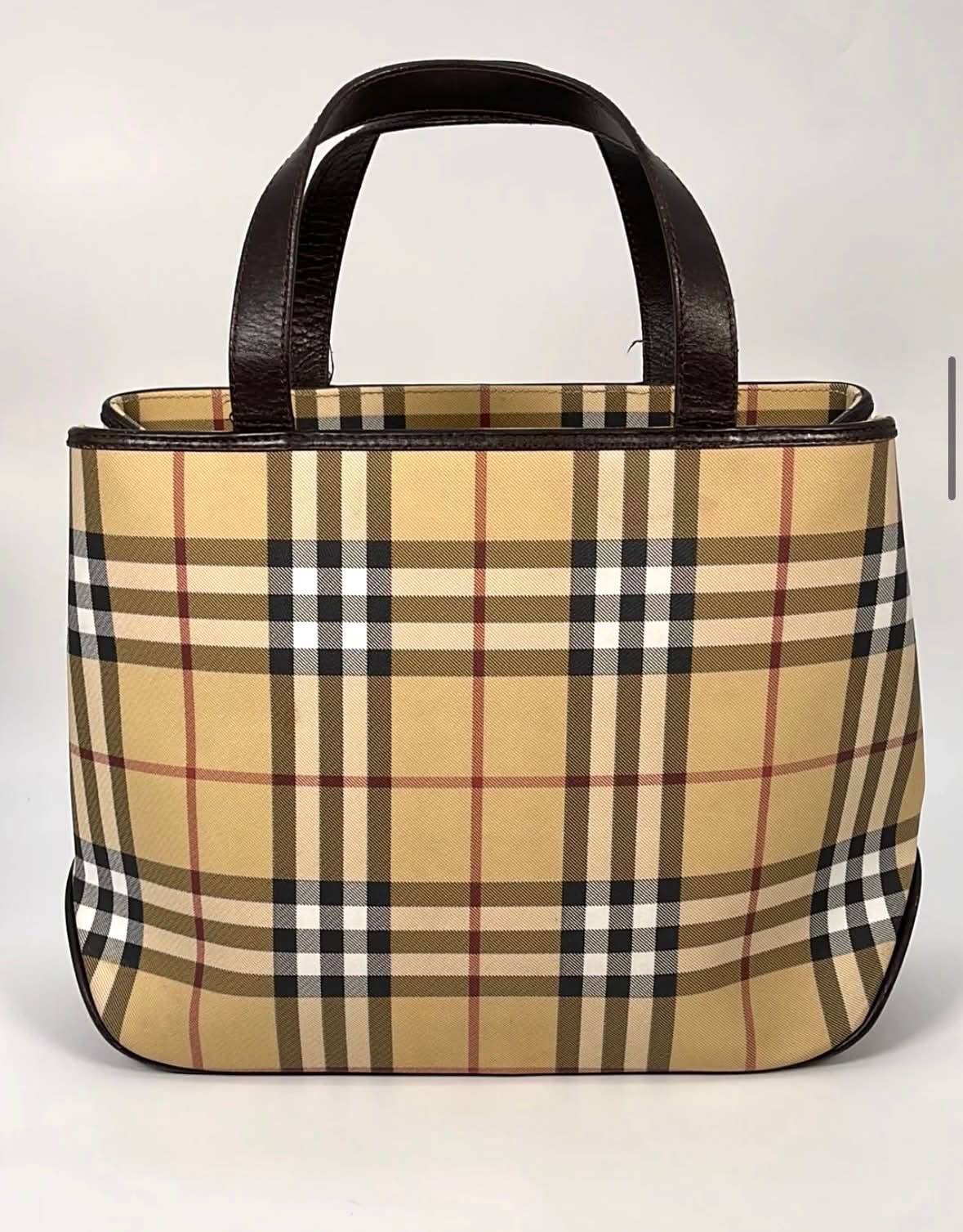 BURBERRY NOVA CHECK TOTE BAG