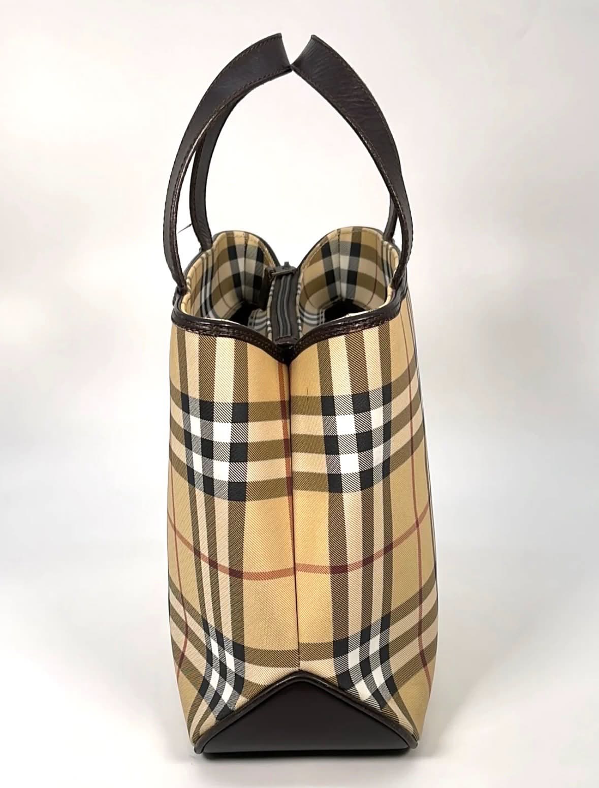 BURBERRY NOVA CHECK TOTE BAG
