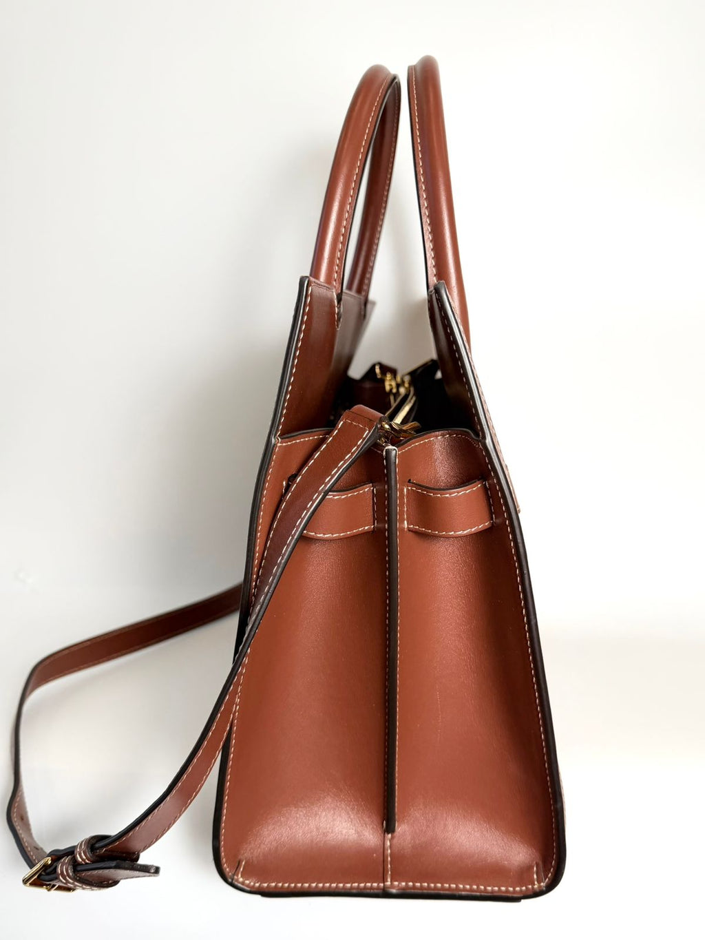 BURBERRY TITLE CHECK TOTE BAG