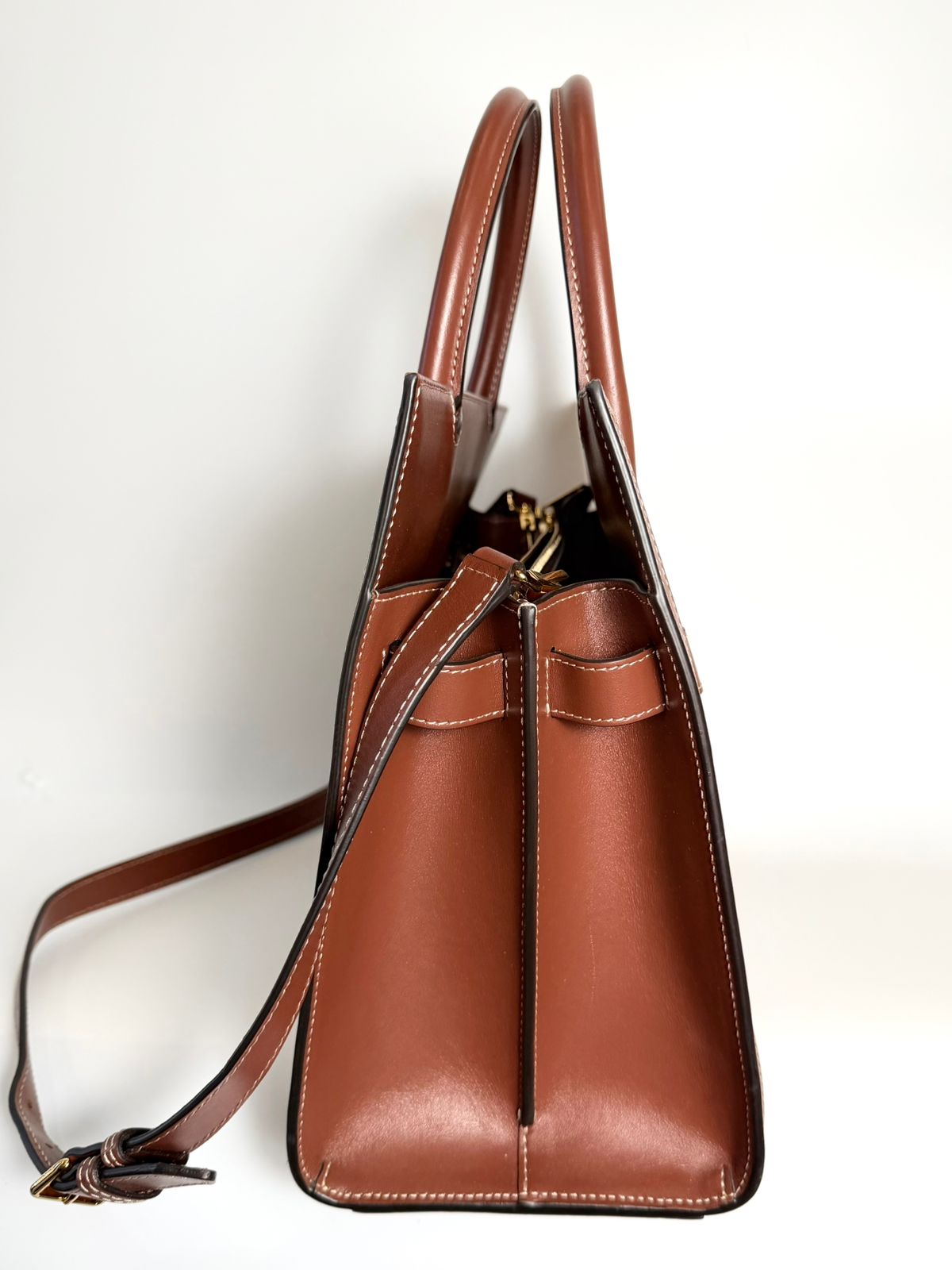 BURBERRY TITLE CHECK TOTE BAG