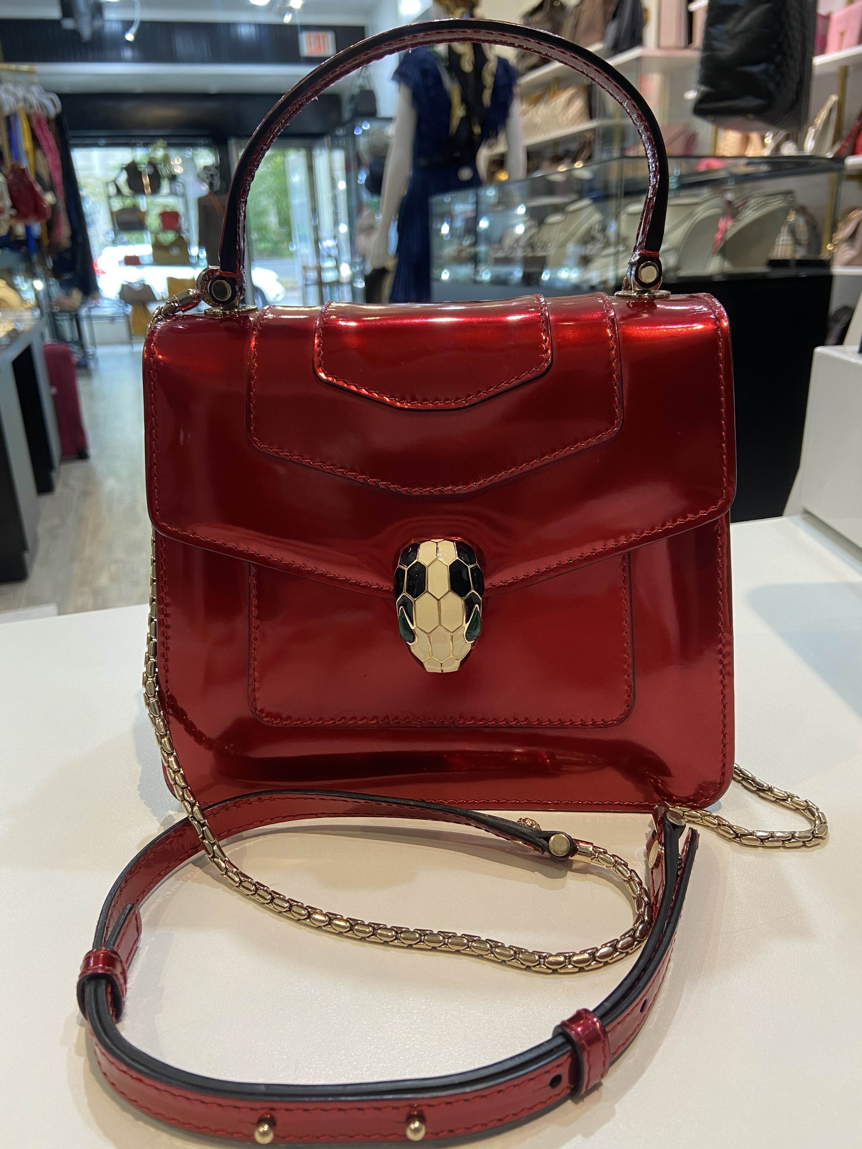 BVLGARI SERPENTINE FOREVER TOP HANDLE AND LONG STRAP BAG