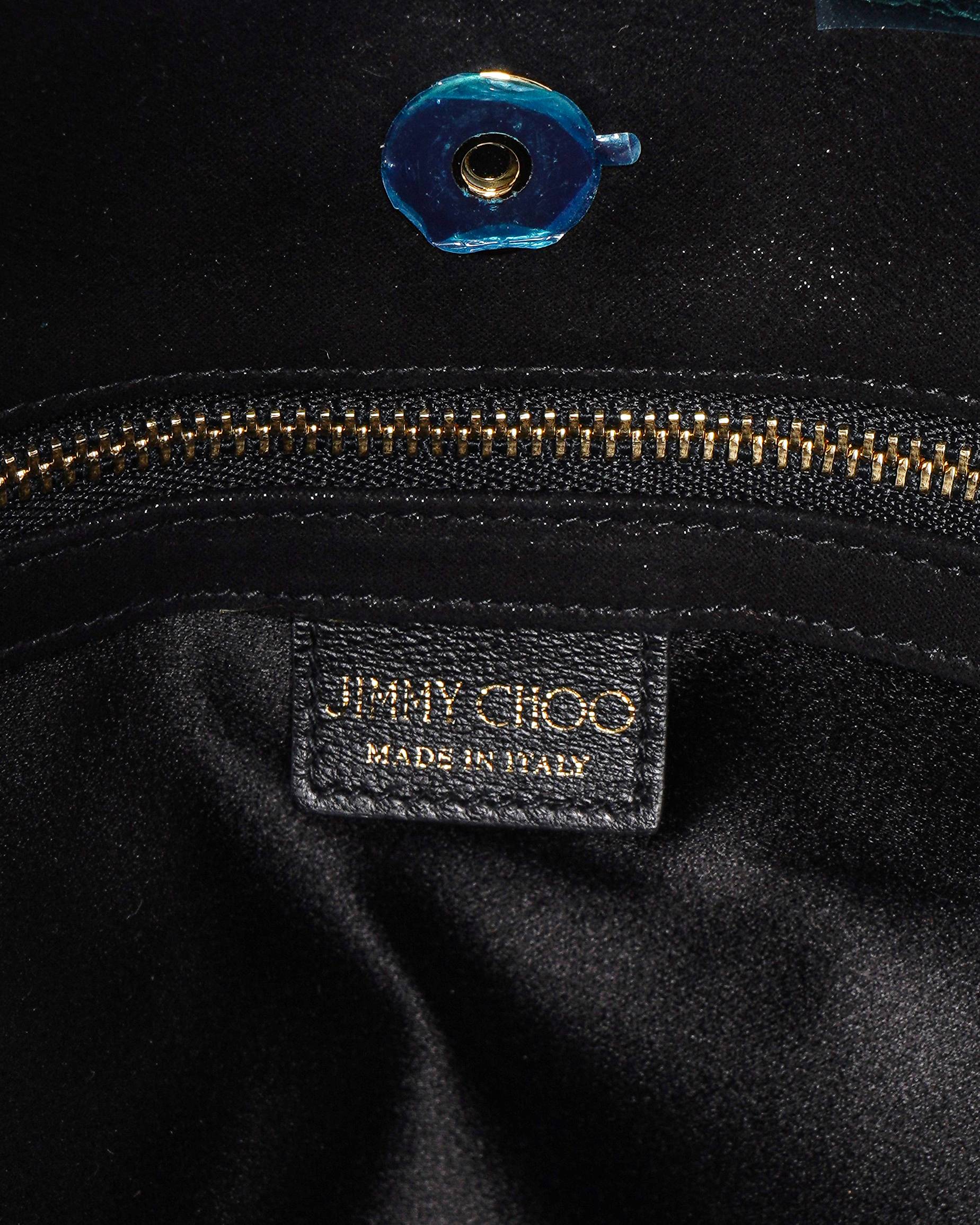 Jimmy Choo Chandra Suede clutch bag