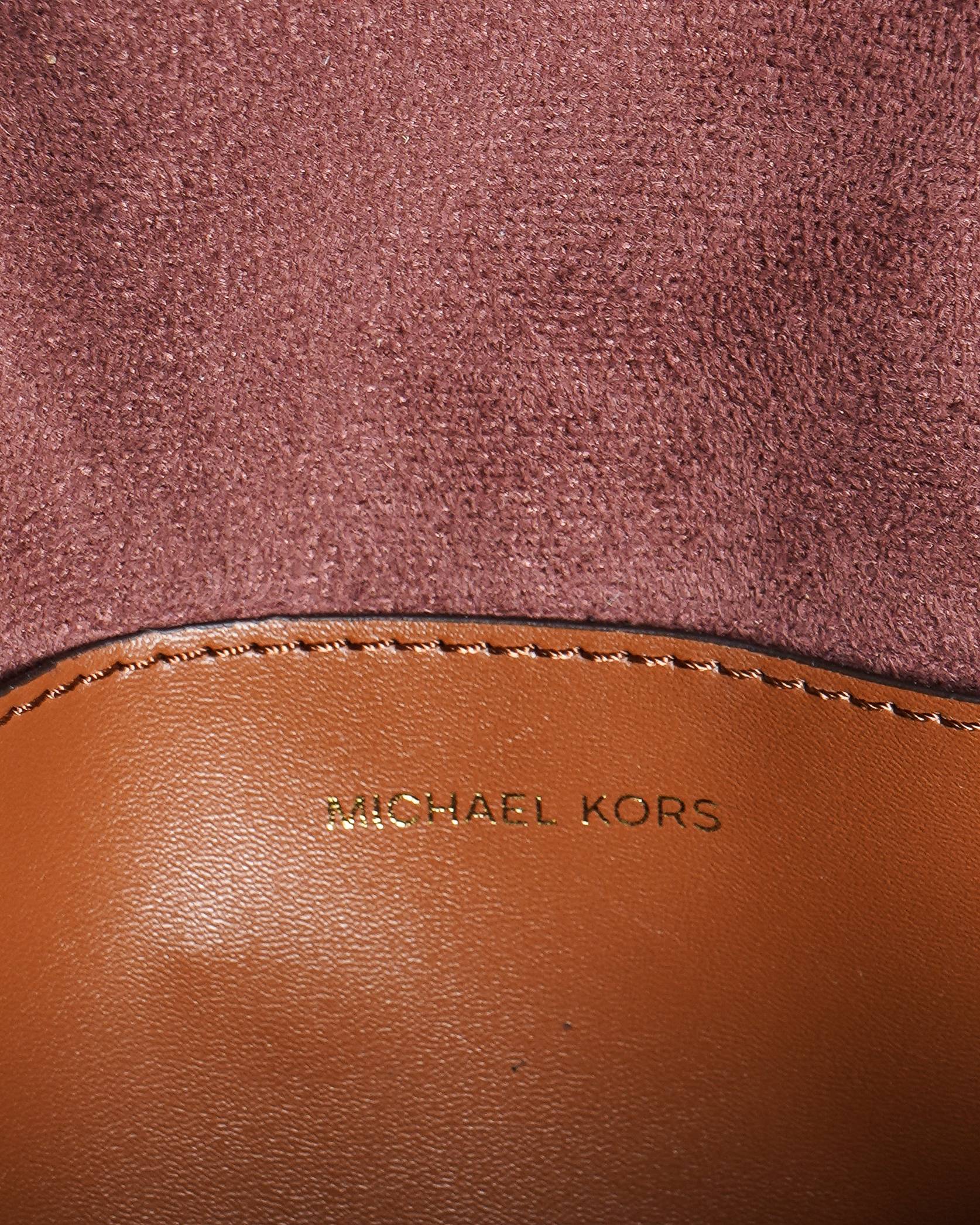 Michael kors greenwich small saffiano leather crossbody in brown
