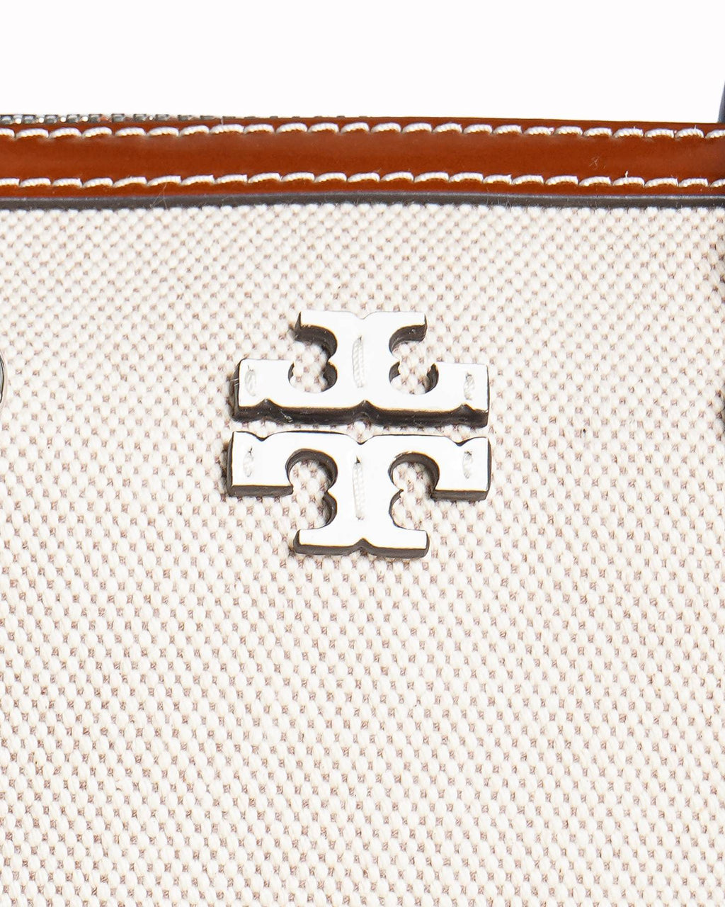 Tory Burch Thea Mini Canvas and Leather Satchel