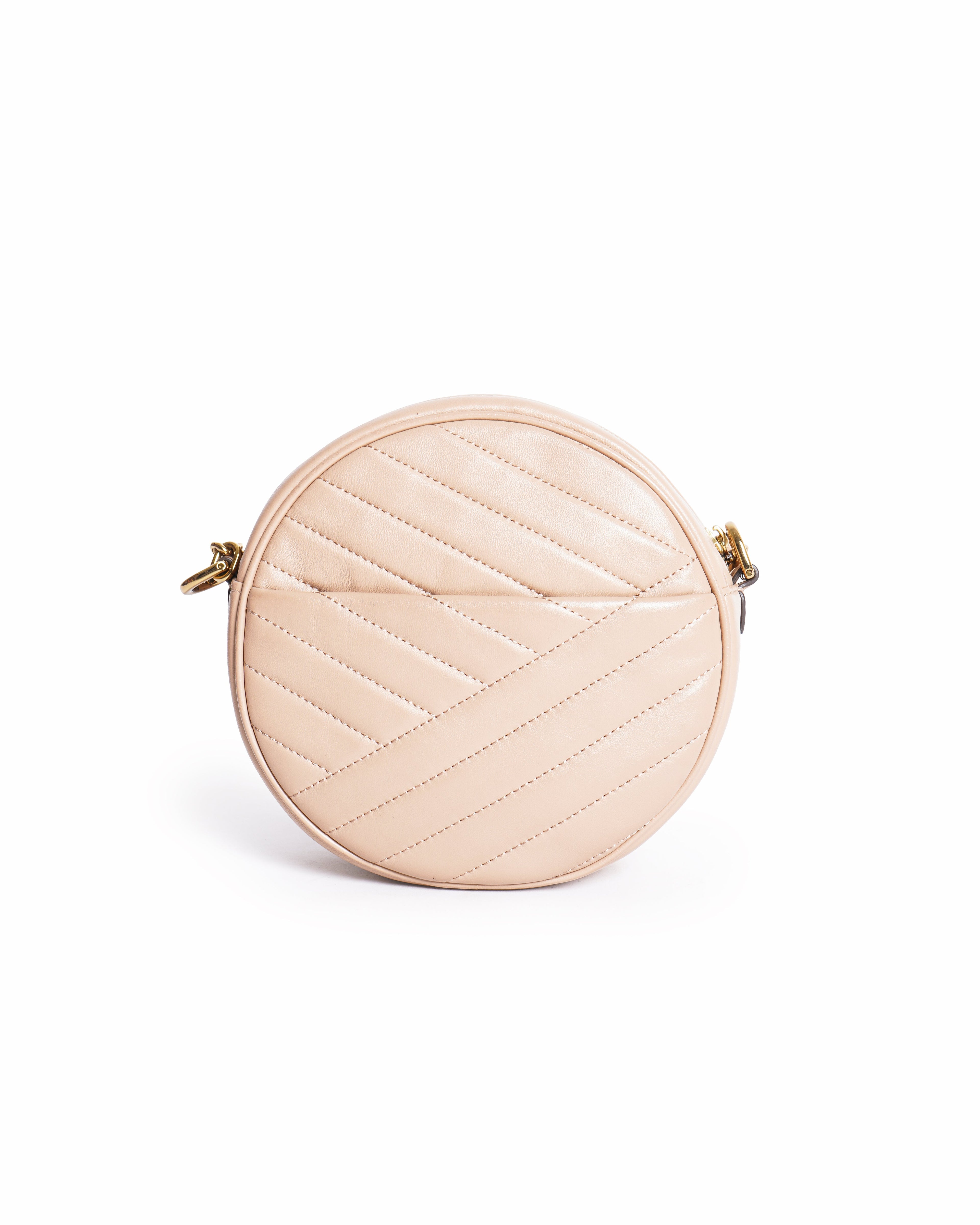 Tory burch kira chevron circle crossbody bag