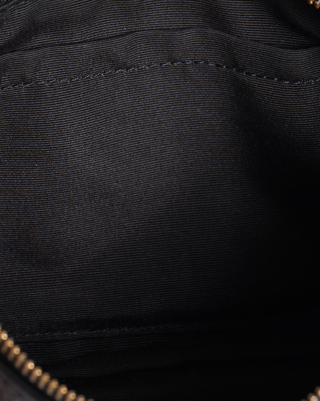 Coach black leather crossbody bag