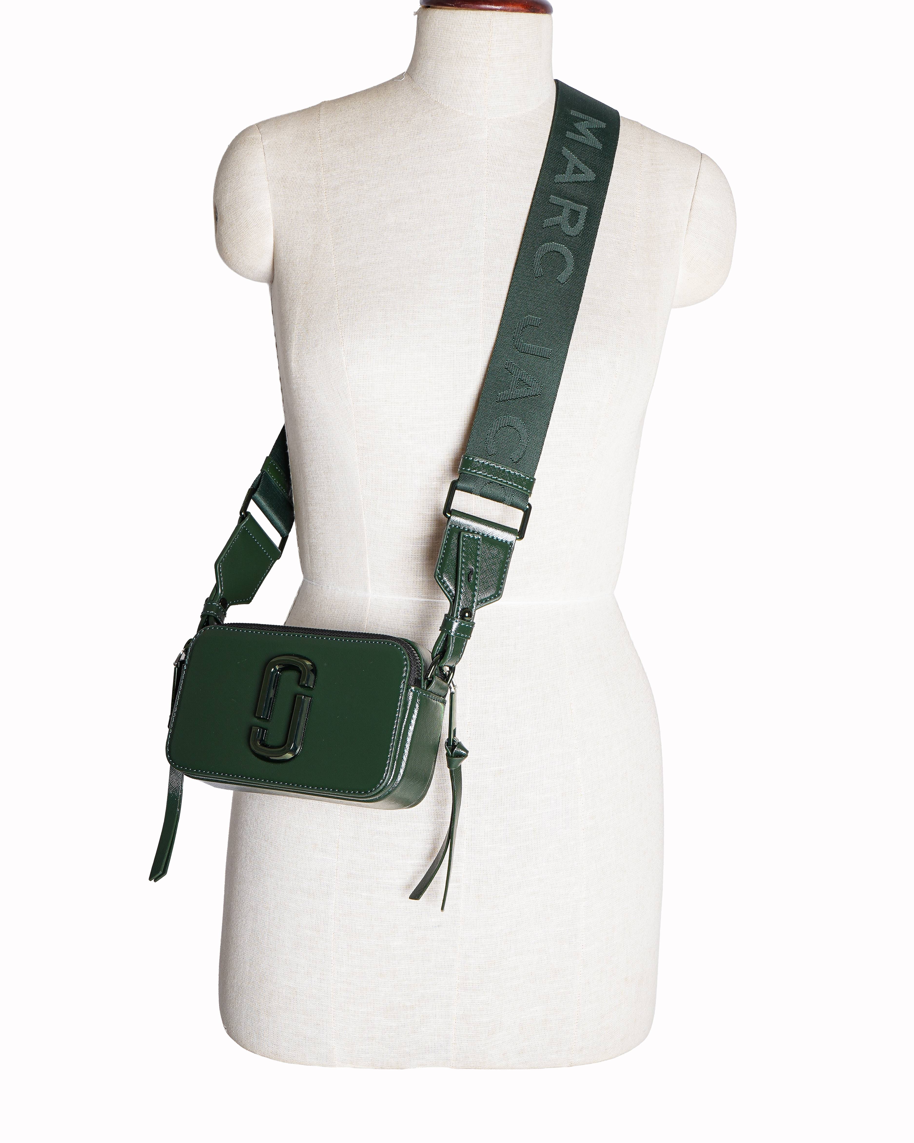 Marc Jacob The Snapshot Dark Green Crossbody Bag