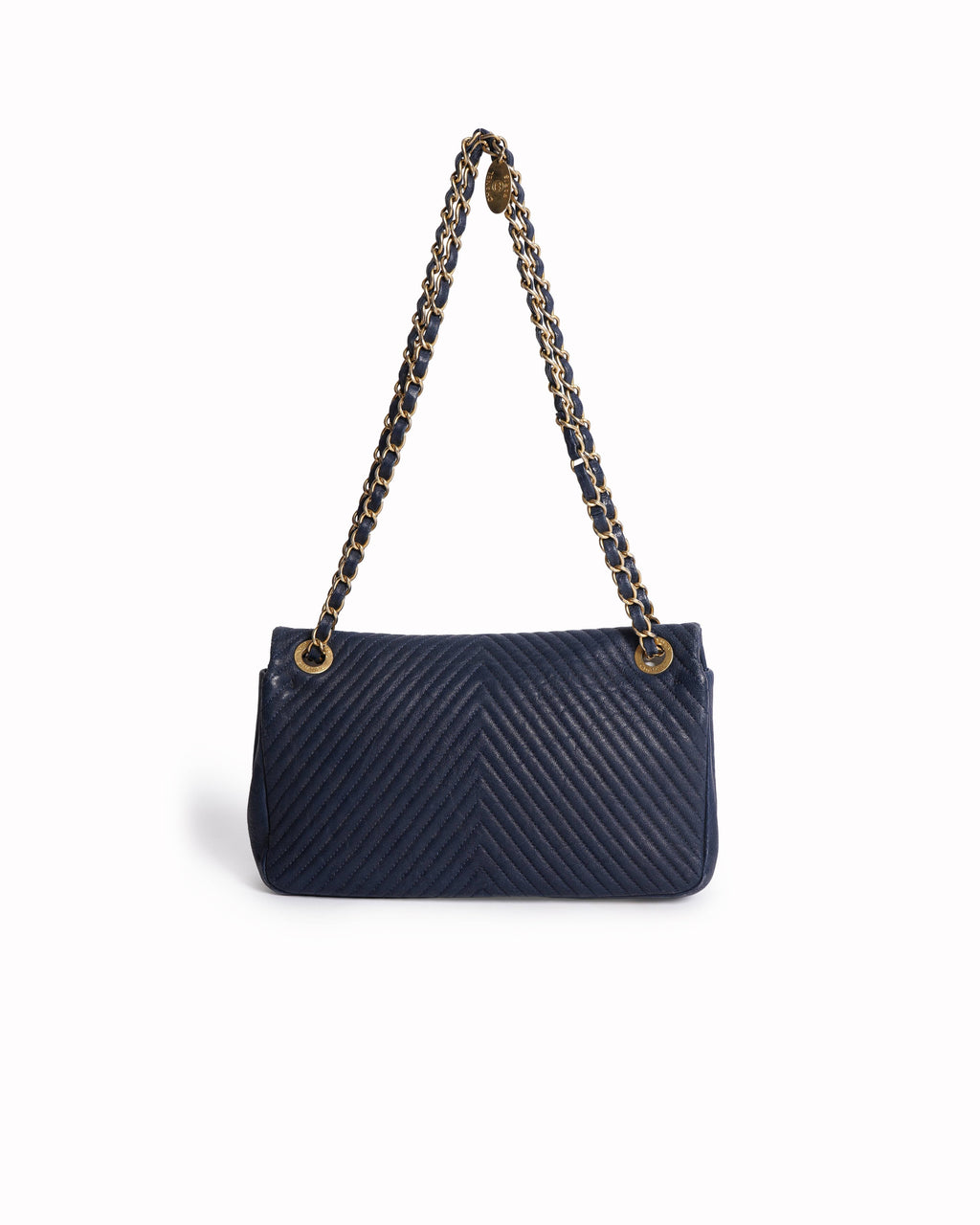 Chanel Chevron Timeless Classique Leather Crossbody Bag